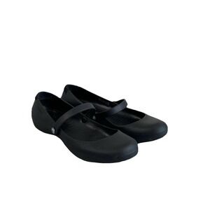 Crocs Womens Shoes Alice Size 7 Black Mary Jane Comfort Flat Comfort 11050